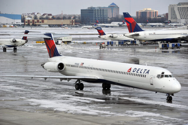 Delta Air Lines aircraft.