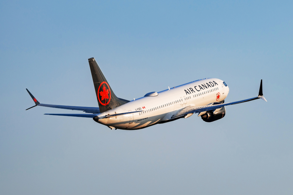 Air Canada aircraft in flight