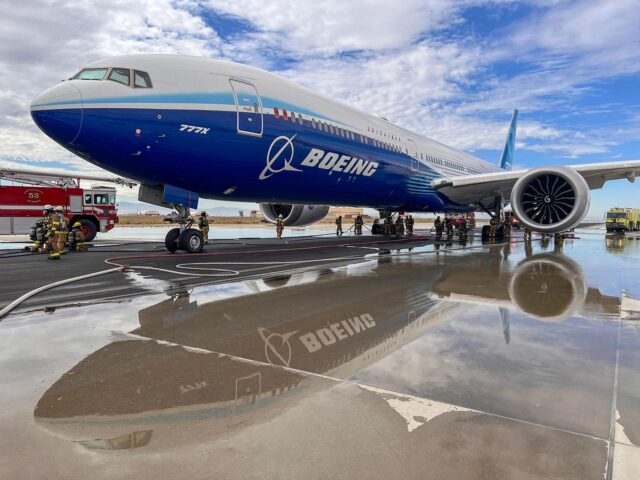 Boeing 777-9 maximum brake energy test