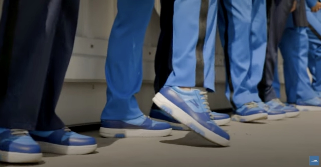 Aerolineas Argentinas uniform sneakers with Condor logo