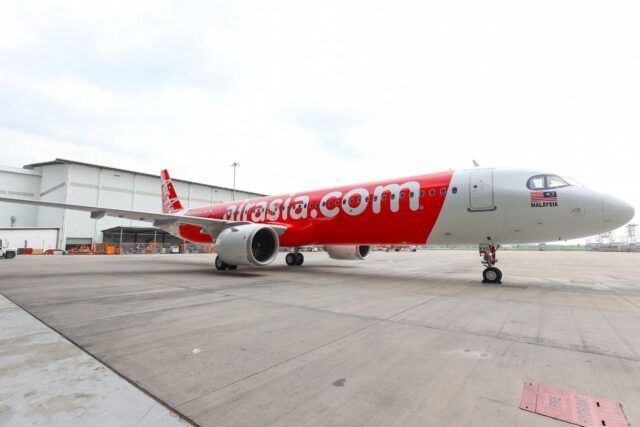 Airbus A321 LR 9M-XVC receiving ceremony at ADE Hangar
