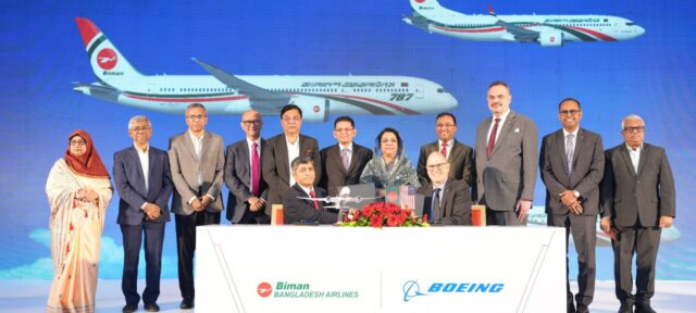Boeing and Biman Bangladesh Airlines announce the national carrier has placed its largest-ever order, selecting 14 787 Dreamliner and 737 MAX airplanes to expand and modernize its fleet.
