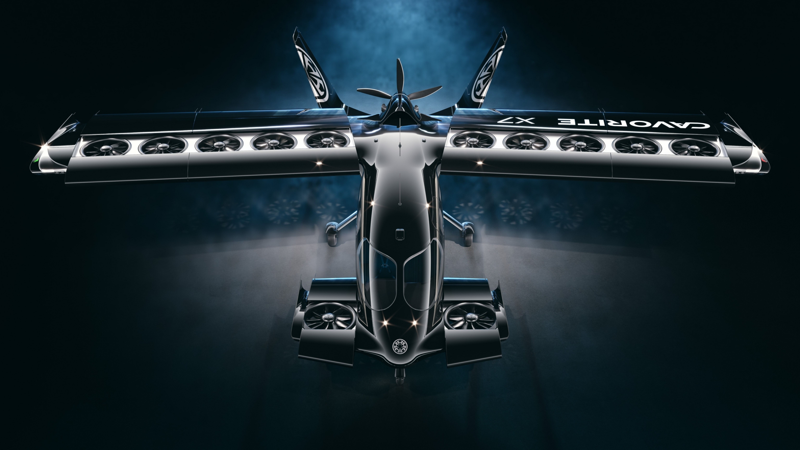 Horizon Aircraft Cavorite X7 VTOL with fans open