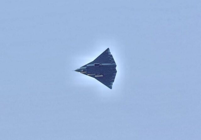 Chinese J-36 in flight