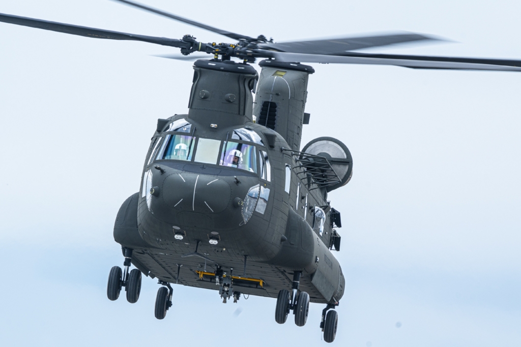 The CH-47F Block II Chinook is widely regarded as the frontrunner in Belgium's quest to acquire a new heavy-lift tactical transport helicopter. Image: Boeing