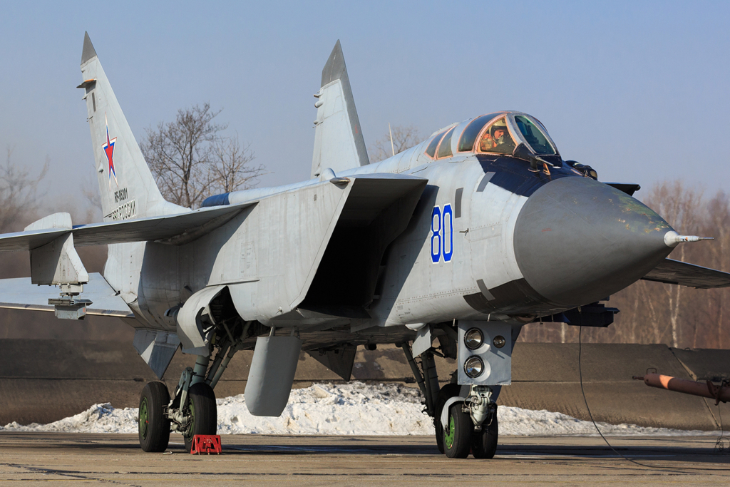 Mikoyan Gurevich MiG-31 fighter jet