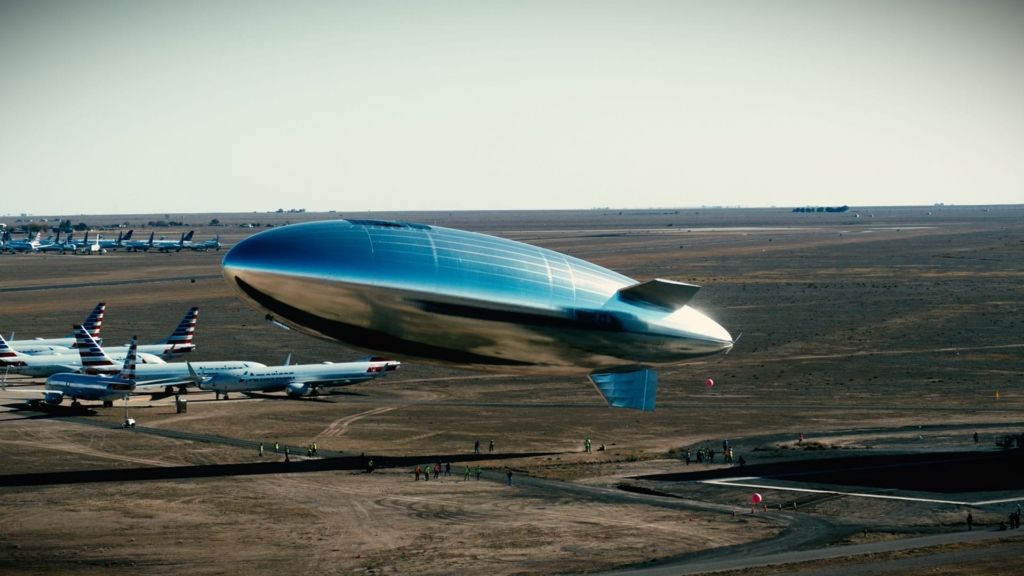 Sceye airship HAPS making takeoff