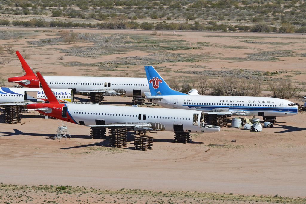 Scrapped aircraft