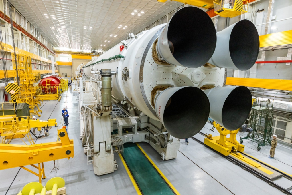 Soyuz 5 rocket boosters close up