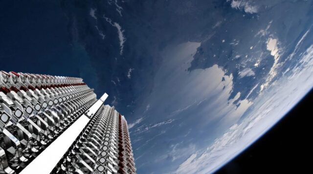 Starlink satellite in orbit