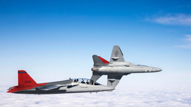 T-7A Red Hawk trainers flying