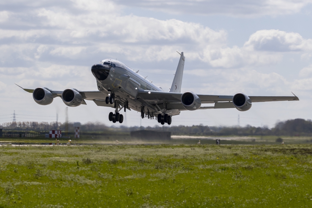 UK RAF RC-135 Rivet Joint AWACS aircraft