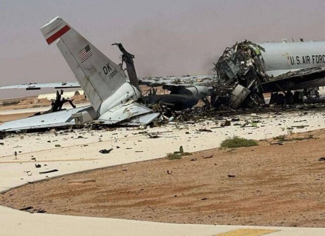 US Air Force Boeing E-3G Sentry airborne early warning and control aircraft